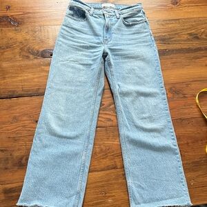 Abercrombie & Fitch Light Wash High-Rise Straight Jeans